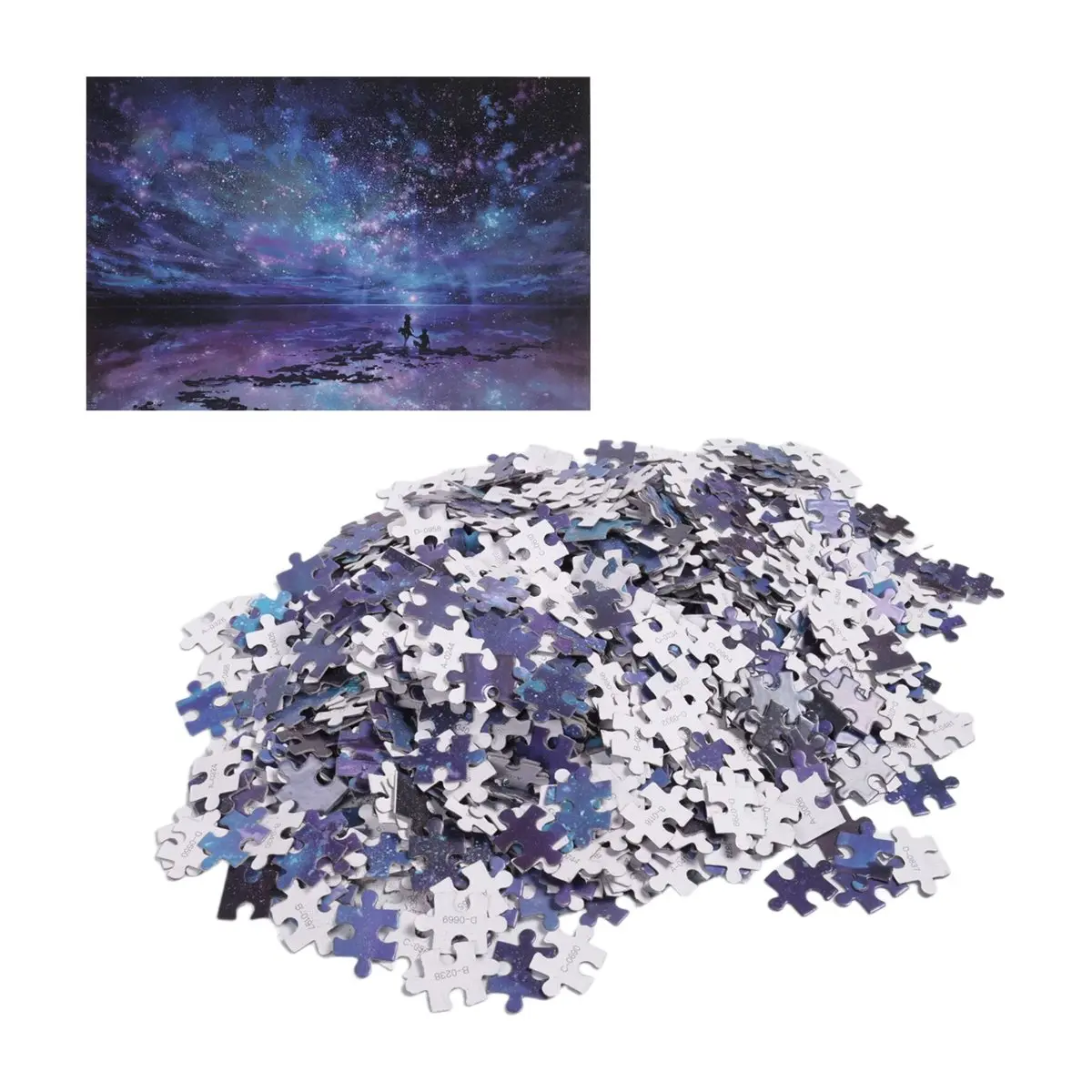 plplp Fantasy Starry Sky Jigsaw Puzzle 1000 Pieces Adult Decompression Puzzles 1000 Pieces Wooden High Definition Puzzle Toys