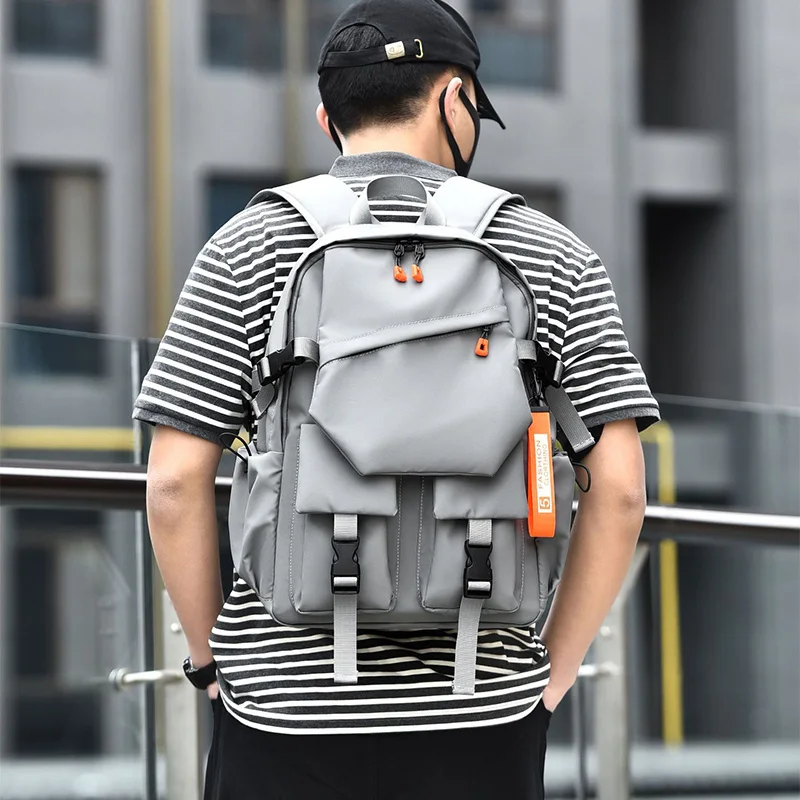 حقيبة ظهر رجالية لعام 2026 بسعة كبيرة كاجوال عصرية للكمبيوتر الرياضي للرجال حقيبة ظهر للسفر للطلاب #2