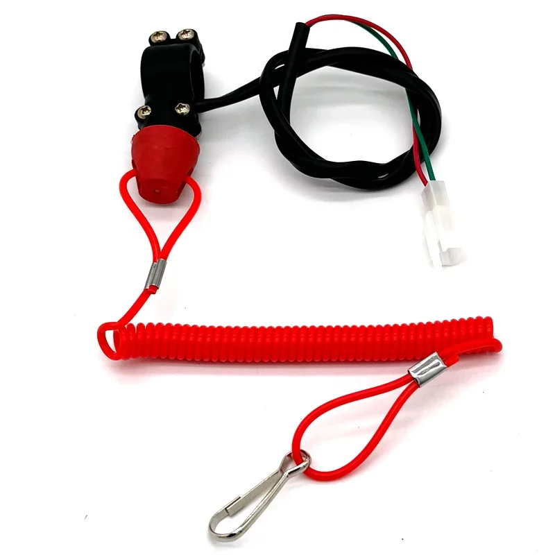 47cc 49cc mini atv quad moto and dirt bike Kill Stop Switch & Safety Tether Cord For 22mm onoff switch