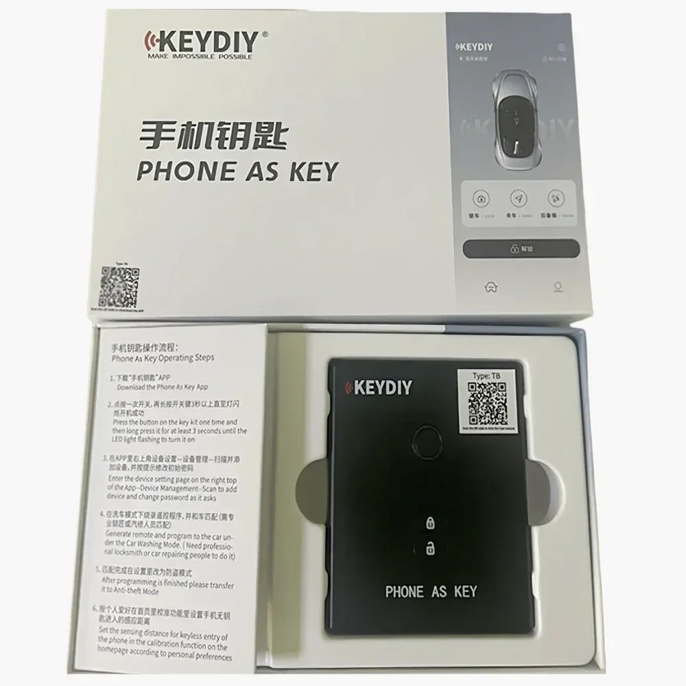 هاتف KEYDIY كمفتاح KD PhoneAsKey مع وظيفة الدخول بدون مفتاح KD بلوتوث مفتاح رقمي يدعم KD ZB TB مفتاح ذكي
