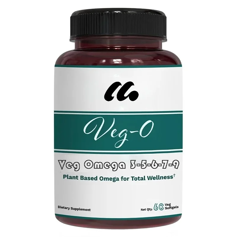 Pure Nutrition Vegetarian Omega 3-5-6-7-9, 60 Soft Capsules, 600mg, Promotes Overall Health, Non GMO, Gluten Free
