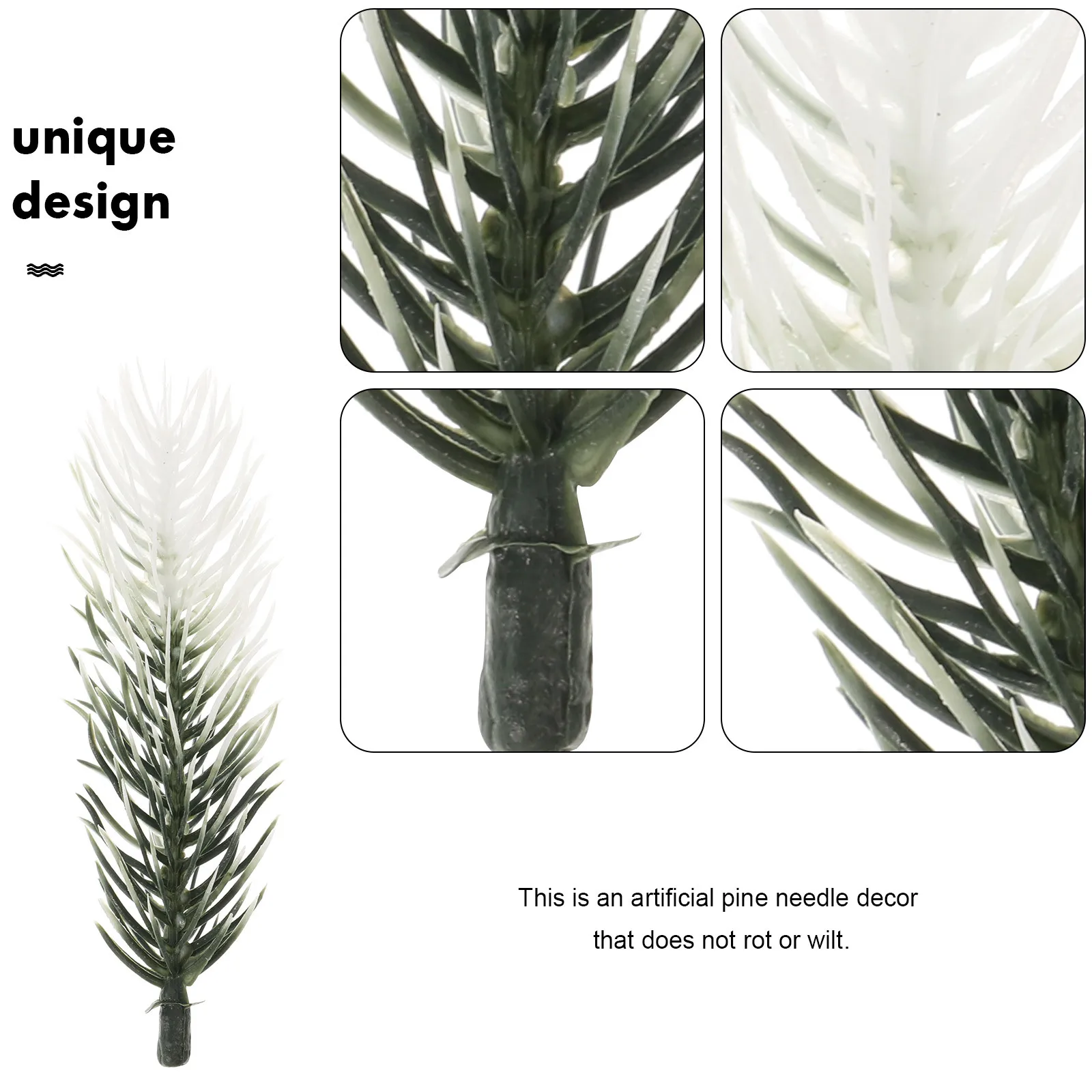 

30pcs Artificial Needles Decor Green Small Pine Twigs For Christmas Tree Party Home Office Outdoor Practical Delicate Fake Pine