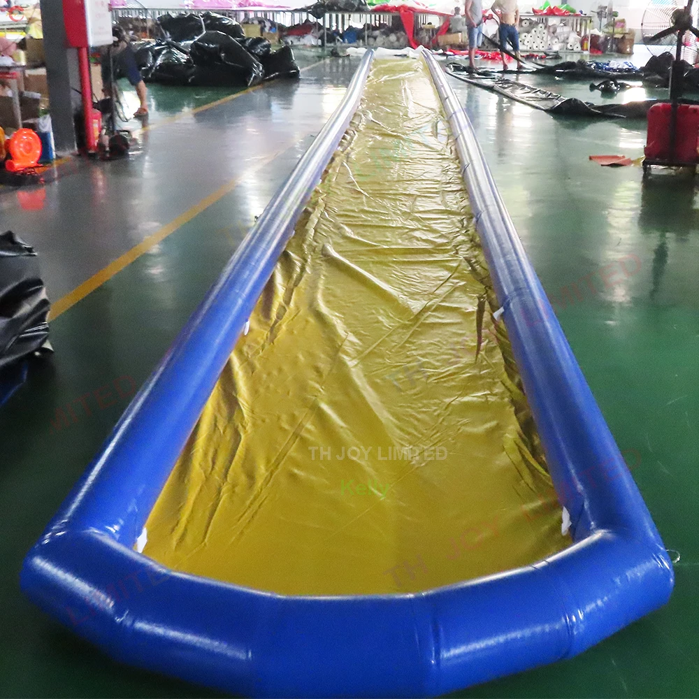 Free Door Shipping 10m/20m/30m Long Inflatable Water Slip Slider for Summer Yard Slippy Inflatable Water Slide for Sale