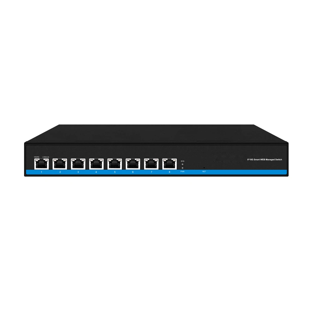 10G*8 RJ45 Ports Internal Power Supply Ethernet Switch 10G 8 Ports IP Network Switch