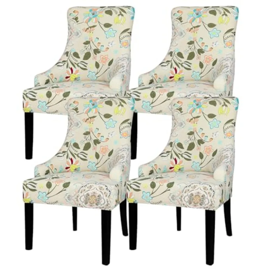 

Чехлы для кресел Wingback с узором - Эластичные чехлы для кресел Wingback без подлокотников, чехлы для обеденных стульев Wingback