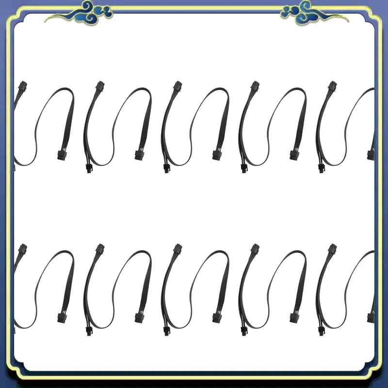 Portable 10X Pcie 8 Pin Male To Dual Pcie 2X 8 Pin (6+2) Male Power Adapter Cable For Seasonic Power Supply 25-Inch+9-Inch