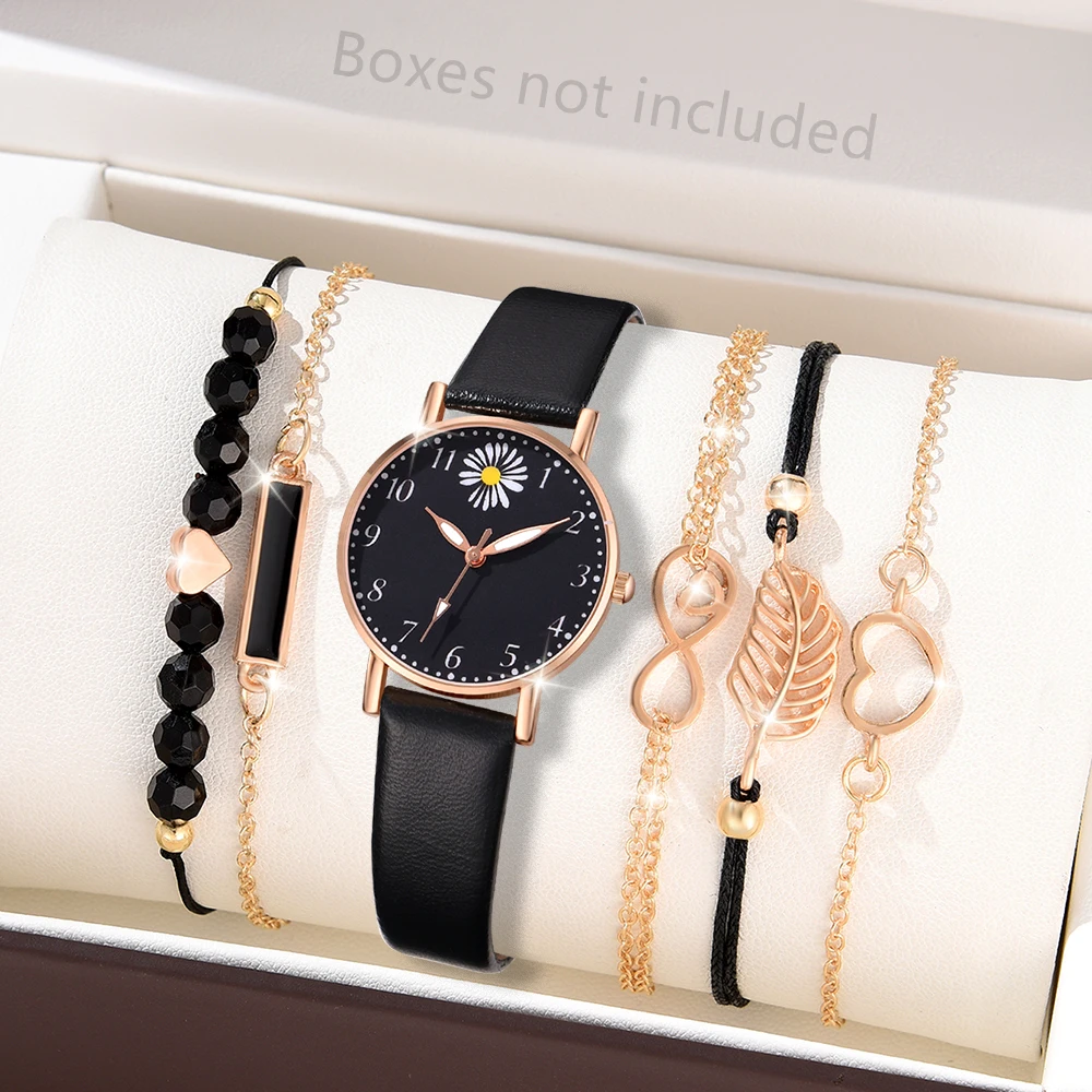 1Pcs Black Fashionable Minimalist Watch Luxurious Couple Steel Strip Casual Quartz Watch Is The Perfect Gift For Her