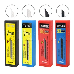 EHDIS lama per coltello multiuso a scatto a 30/60 gradi 9mm ricariche per lama di ricambio in acciaio al carbonio pellicola di copertura per auto utensile da taglio in vinile