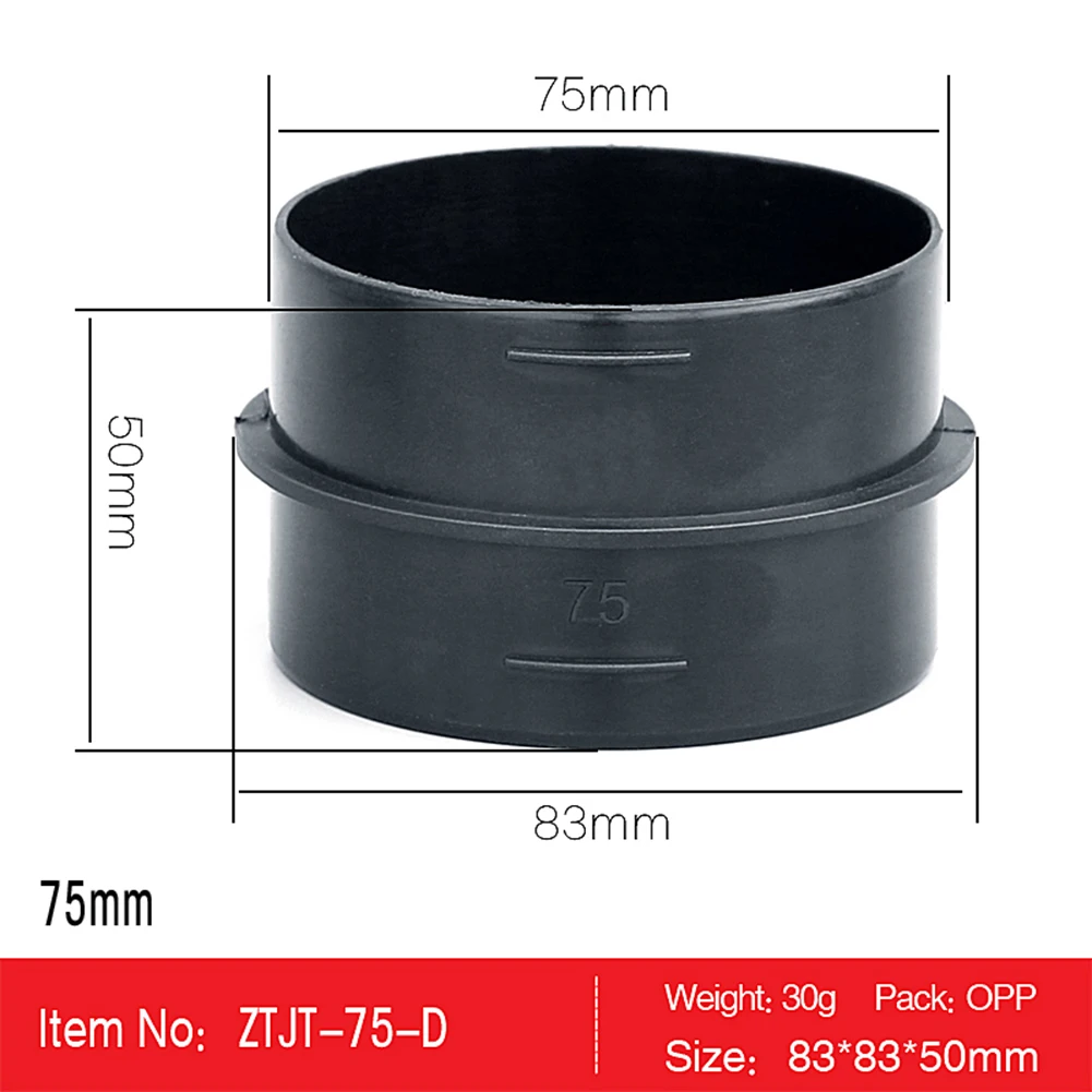 Car Heater Ducting Joiner Connector Pipe For Connecting 75mm Ducting Air Diesel Parking Heater Hose Line Connector