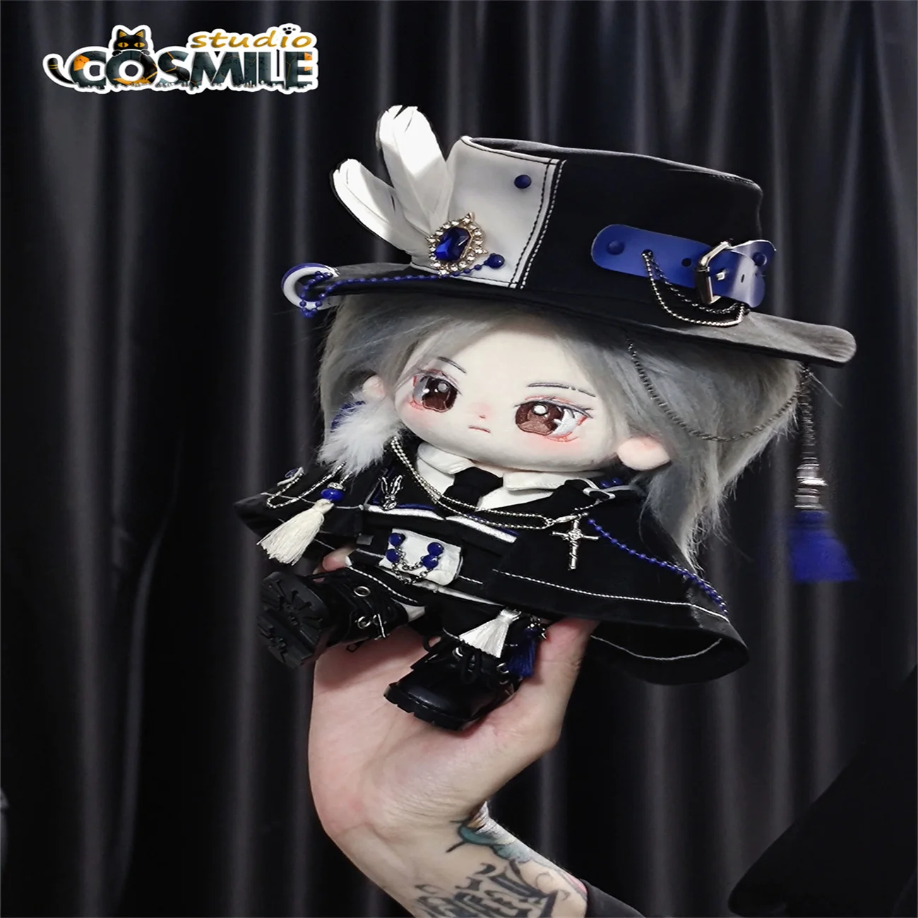 

Idol Star European Royal Majo Knight Gentleman Blue Count Costume Stuffed Plushie 20cm Plush Doll Clothing Toy Clothes DJ Jan