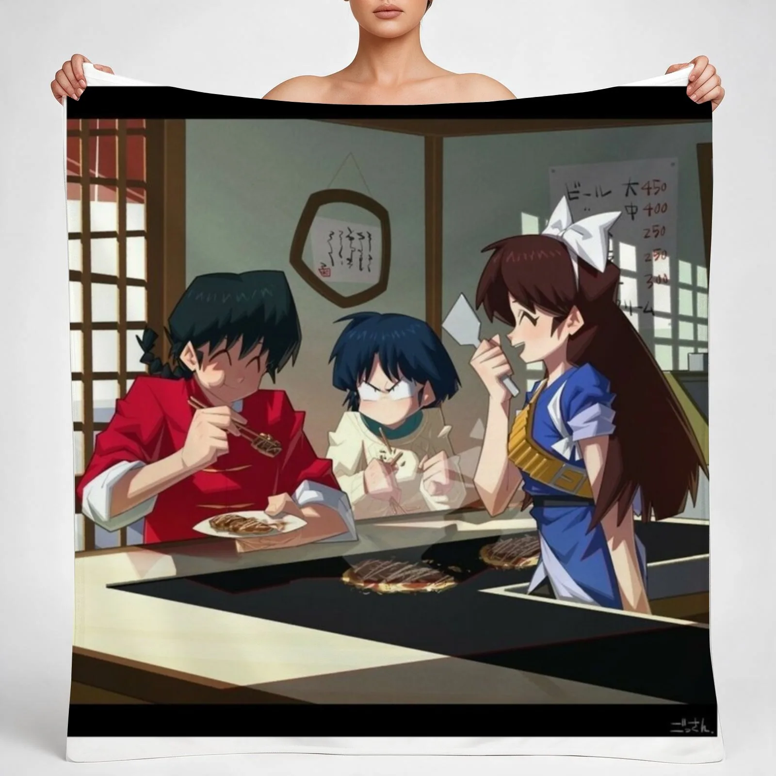 Ranma 1/2 Throw Blanket couch cozy soft plush fuzzy picnic outdoor blanket