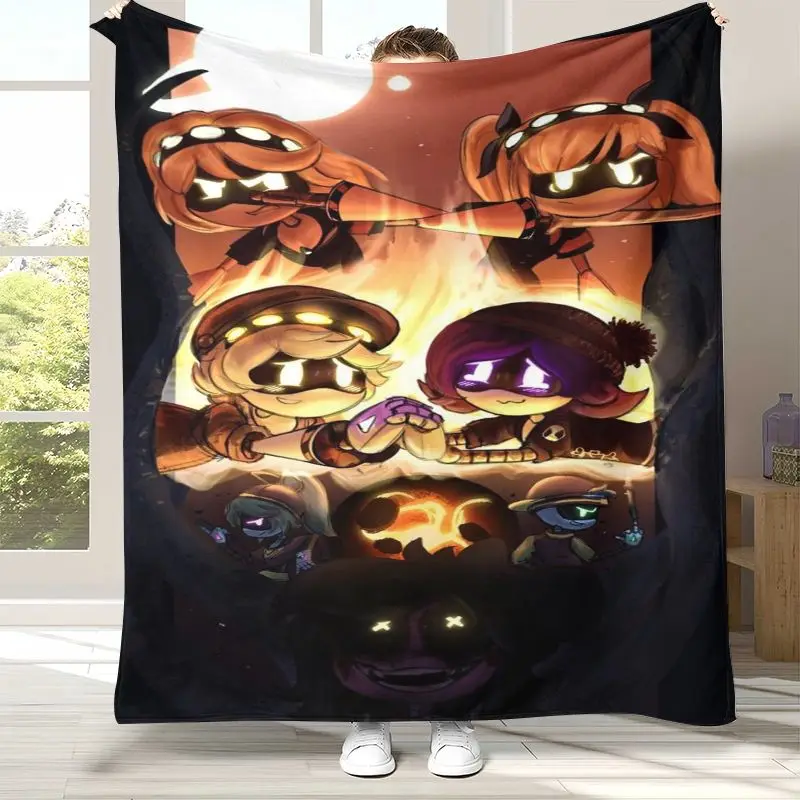 Murder Drones Uzi N Cyn Cartoon Flannel Throw Blanket,Cozy Warm Blanket for Bed,Sofa,Living Room,Picnic,Camping,Home Decor,Gift