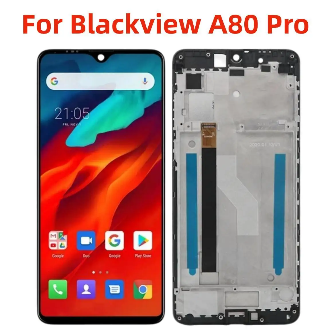 

For Original LCD Display For Blackview A80 Pro LCD Display Touch Screen Digitizer Android 9 / 10 LCD Screen Assembly
