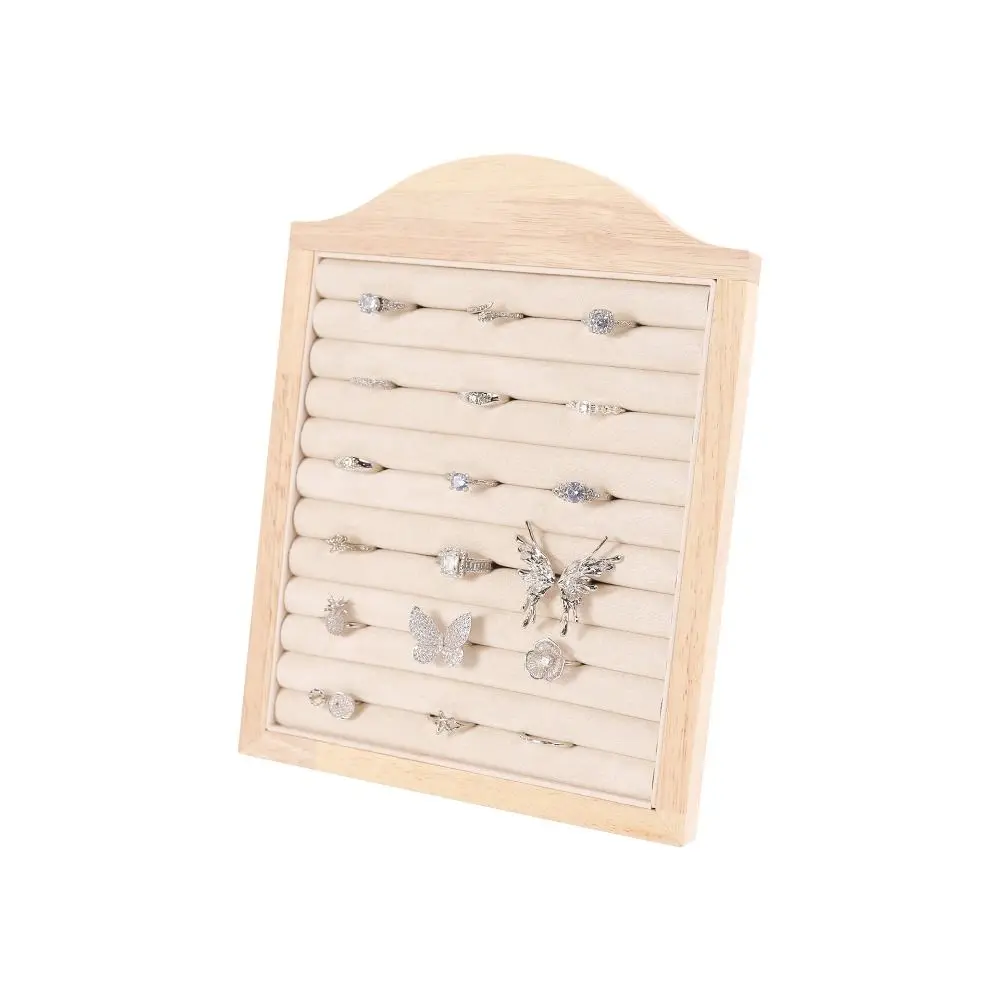 

Vertical Wooden Jewelry Tray Standing Large Capacity Jewelry Organizer Storage Box Earrings Jewelry Display Holder