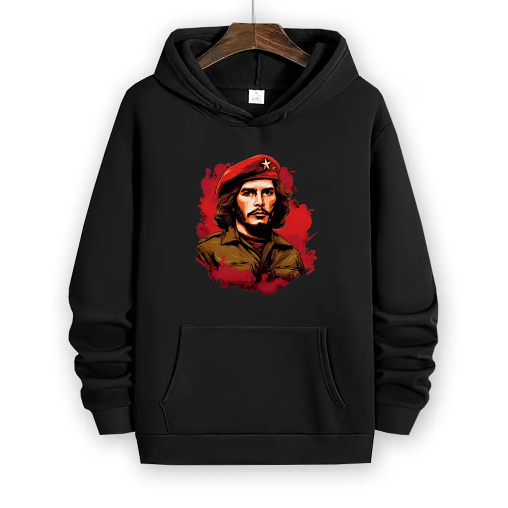 Trendy Brand Hoodies Men Che Guevara Graphic Printed Hoody High Street Streetwear Unisex Winter Women Oversized Casual Clothes