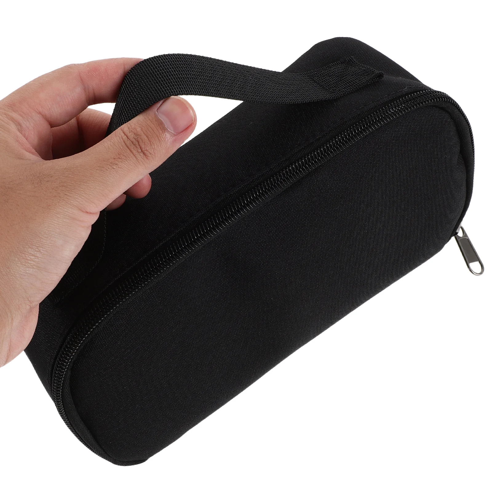 

Large Black Pencil Case Pouch High Capacity Organizer Teens Students School Supplies Box Durable Oxford Cloth Smooth Metal
