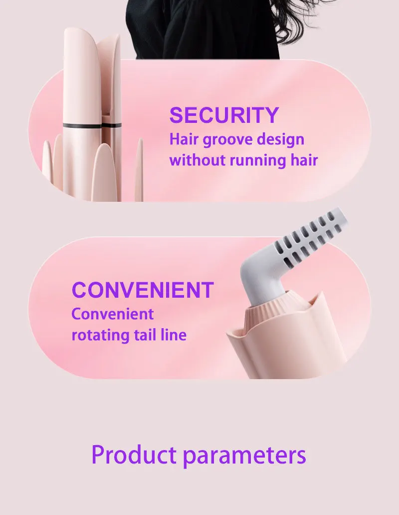 4in1 new intelligent automatic curling iron professional Oem curling iron long barrel rotating