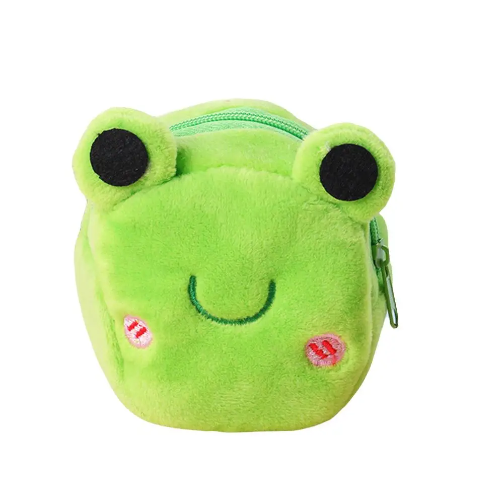 Cartoon Mini Plush 3D Zero Wallet Cute Coin Bag Key Bag Cute Plush Zipper Coin Bags Party Birthday Small Gifts For Children