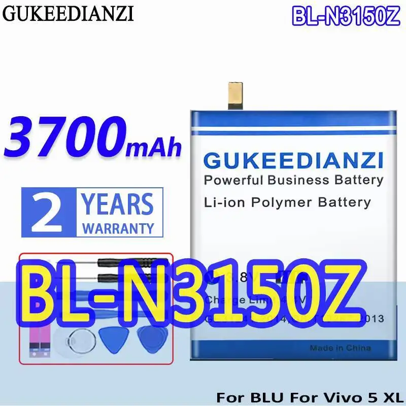 

Для Blu Vivo 5 5R XL V0050UU V0090UU V0090E 3700 мАч надежная мощность Премиум сменный аккумулятор для мобильного телефона BL-N3150Z