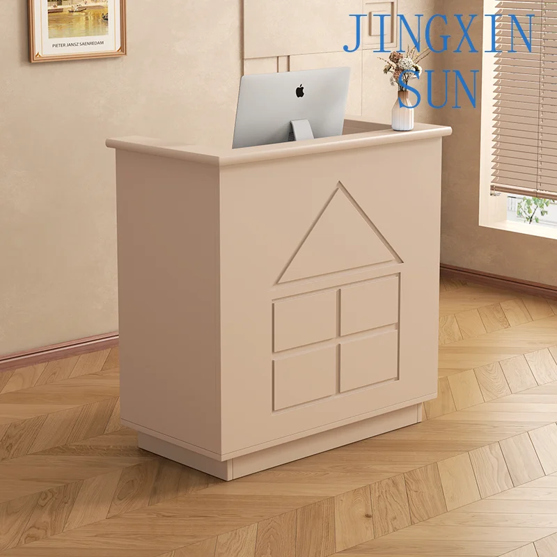 Small Checkout Counter for Clothing Store Supermarket Hotel Front Desk Computer Bar Counter Beauty Salon Retail POS Station