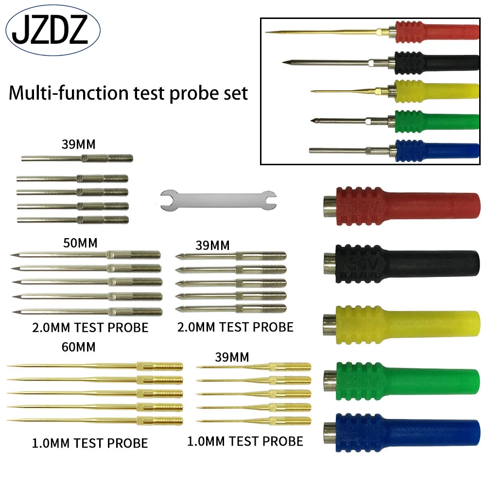 JZDZ multimetr wielofunkcyjny zestaw pinów sondy testowej do narzędzi diagnostycznych samochodowych/elektrycznych DIY JT8001