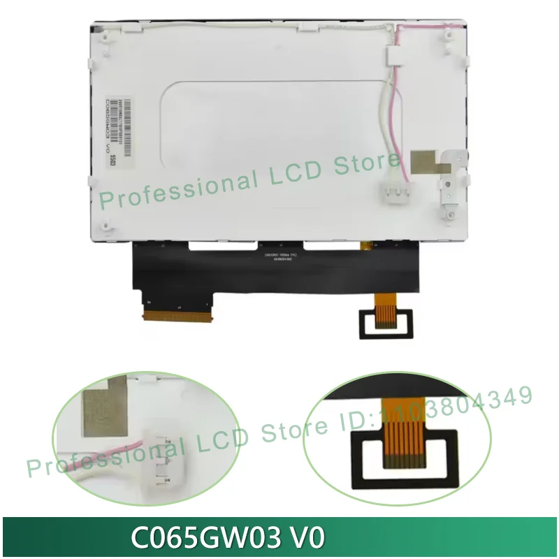 Original 6.5'' inch LCD Display Screen With Touch Panel C065GW03 V0 V2 V1 For Skoda/VW RCD510 Car GPS Navigaiton  LCD Digitizer