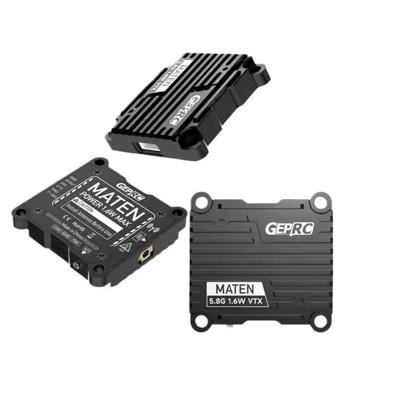 GEPRC MATEN 5.8G 1.6W VTX 72CH 1600Mw FPV Video Transmitter Built-In Mic PAL/NTSC for FPV Long Range Racing Drone Accessories RC