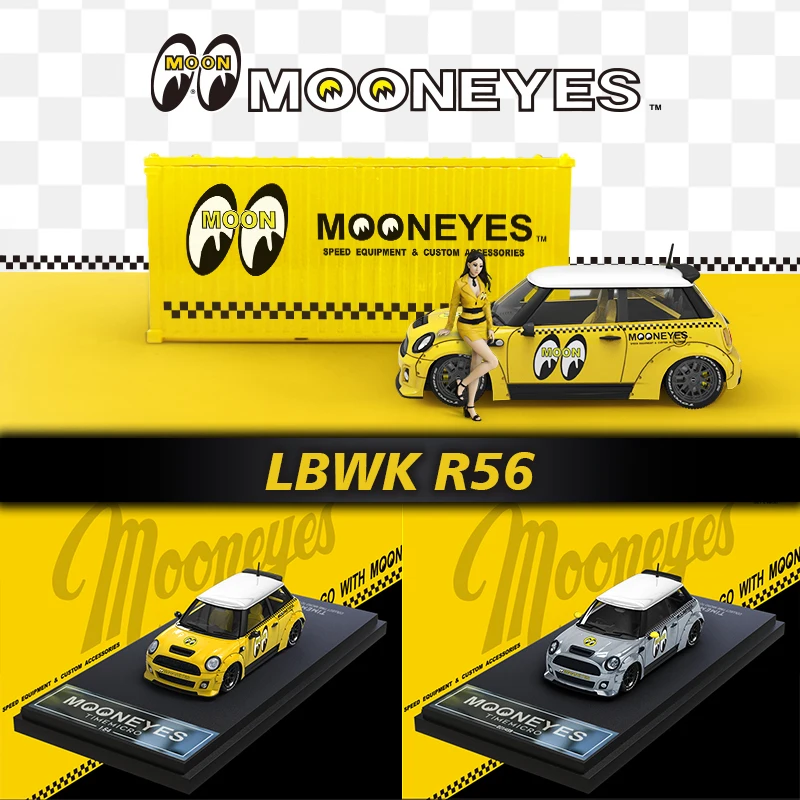 

TM In Stock 1:64 LBWK R56 MOONEYE Diecast Diorama Car Model Collection Miniature Carros Toys Time Micro