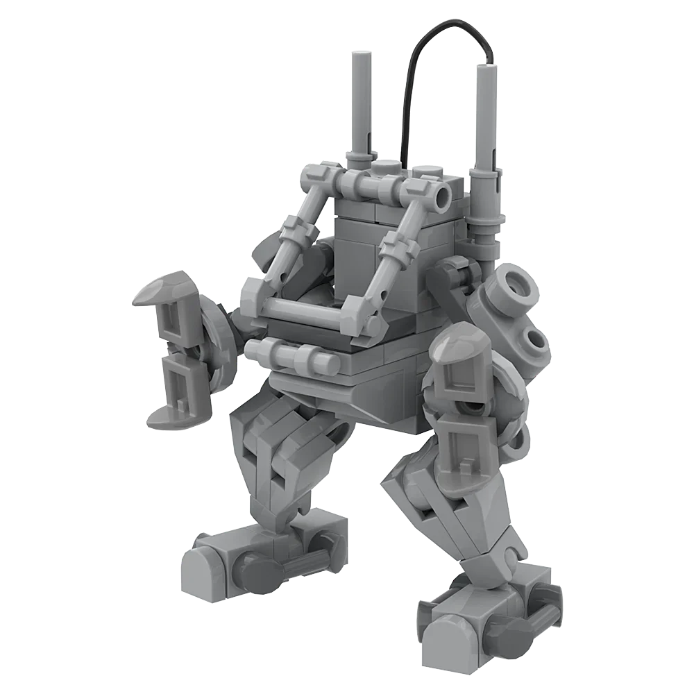 Gobricks MOC Mini Exo-Suit Mecha Model Building Blocks Creativity Soldiers Characters diy Bricks Toy for Children Birthday Gift