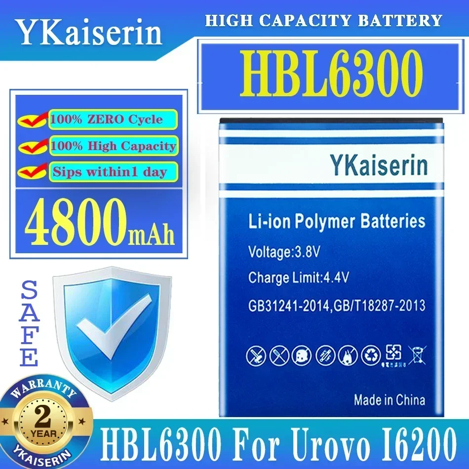 YKaiserin Battery HBL6300 HBL6000 HBL3000 HBL9000S HBL6310 for Urovo i3000 PDA i6080 cBK2800 DBK2800 I6200 i6310i i6310B i6310C