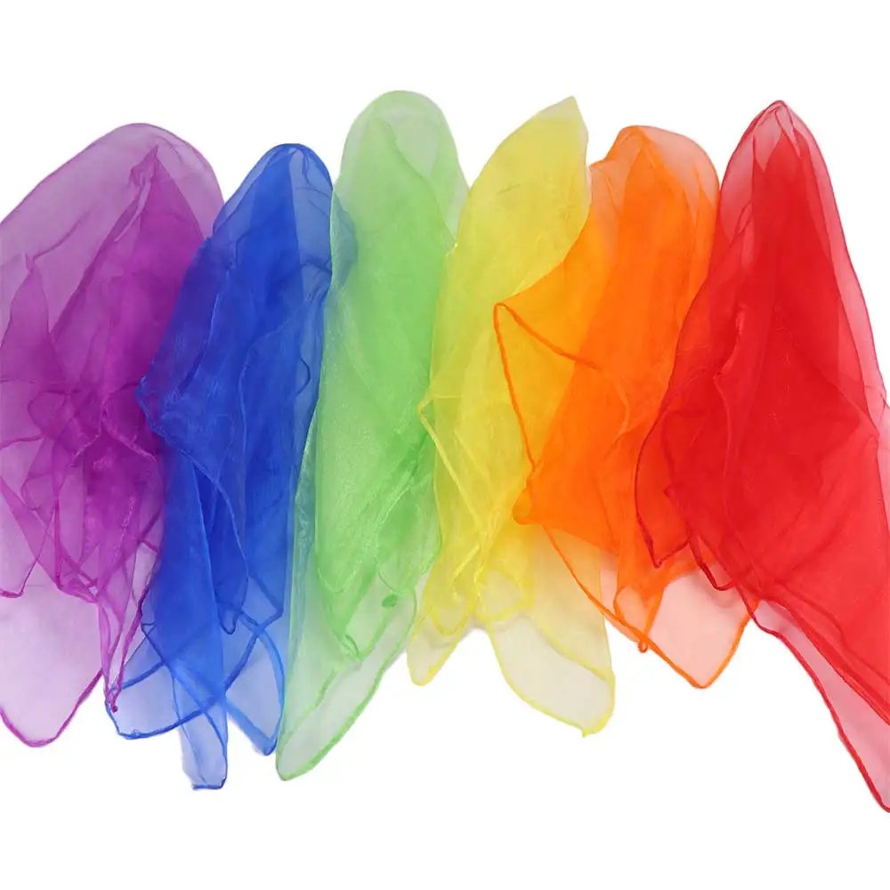 Girls Performance Props Outdoor Game 6 Colors Dancing Dance Scarves Dance Gauze Juggling Towels Gym Towel Gymnastics Scarves
