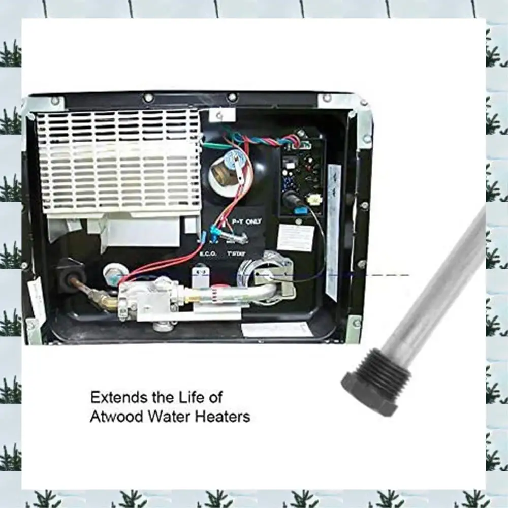 

ABLG RV Water Heater Anode Rod For Atwood Heaters, 2 Pack 1/2Inch NPT RV Hot Water Tank Anode Rod For RV Heater