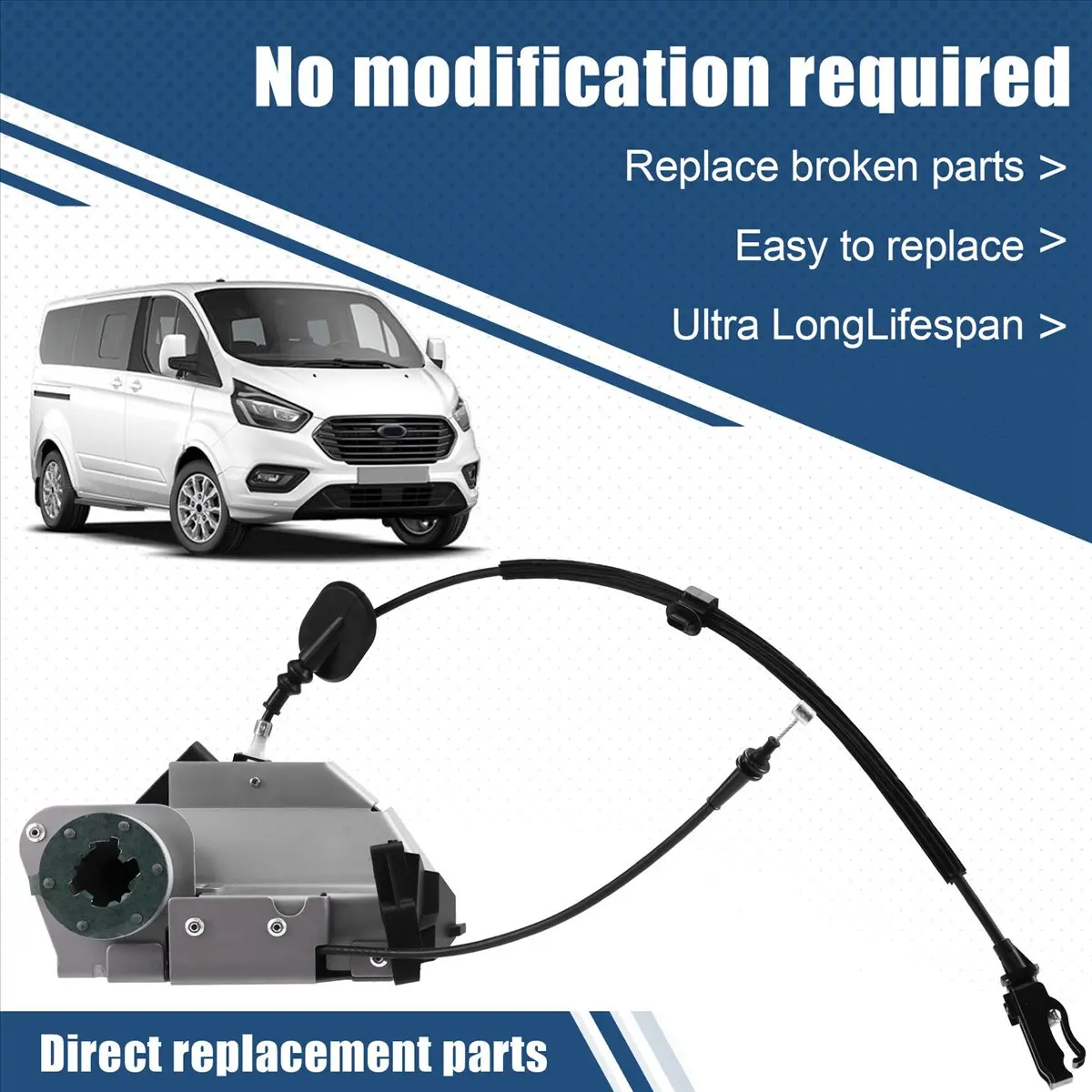 Super Sale BK21V219A65BK Car Front Left Door Lock Latch for Ford Transit Tourneo Custom 2012-2018 BK21-V219A65-BK