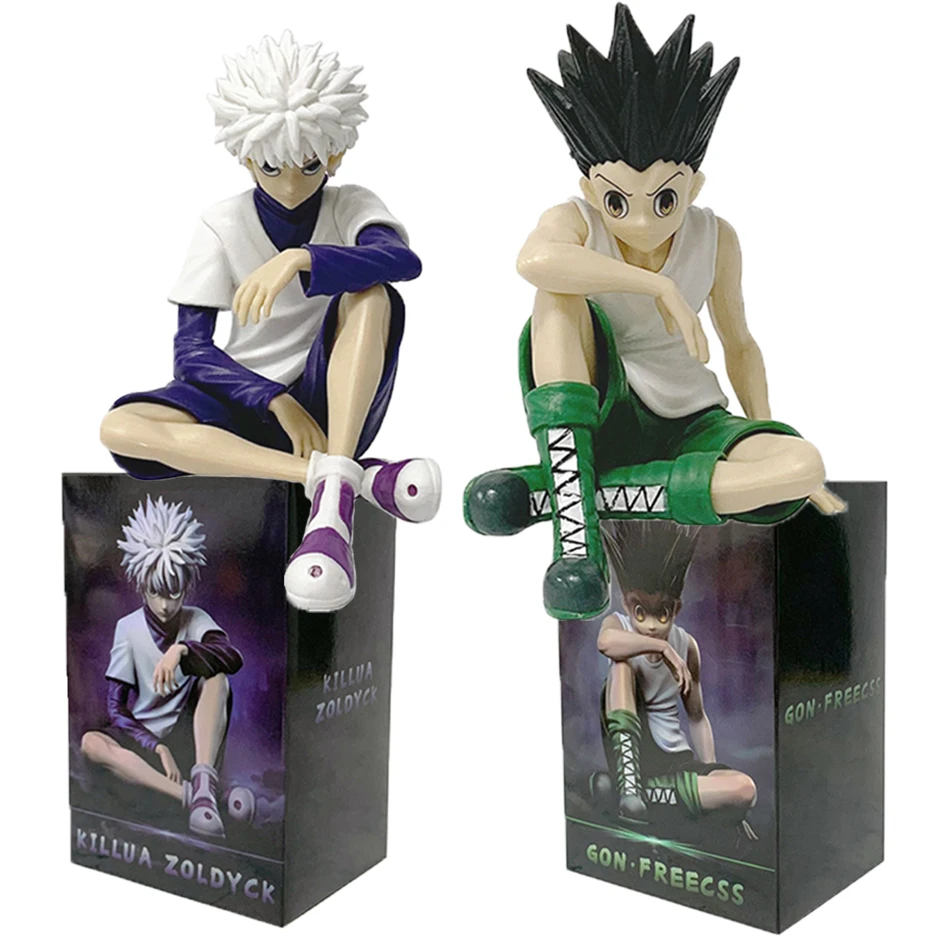 Полноразмерный охотник, персонаж аниме, сидячая поза Qiben, сидячая поза Xiaojie, ручной настольный орнамент, модная модель игрушки из ПВХ