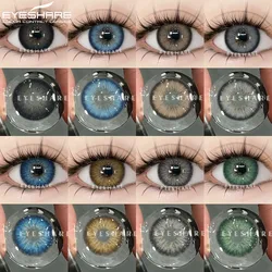 EYESHARE Colored Lenses for Eyes Fashion Blue Contact Lens Brown Lenses Natural Gray Lenses Green Eye Contacts Yearly 2Pcs/Pair