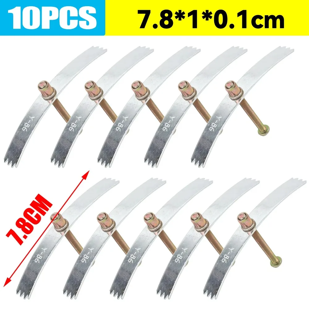 10Sets 86-type Dark Box Repair Screw 65-75mm Replacement Junction Box Repairer Embedded with Screws Socket Box Repair Brackets
