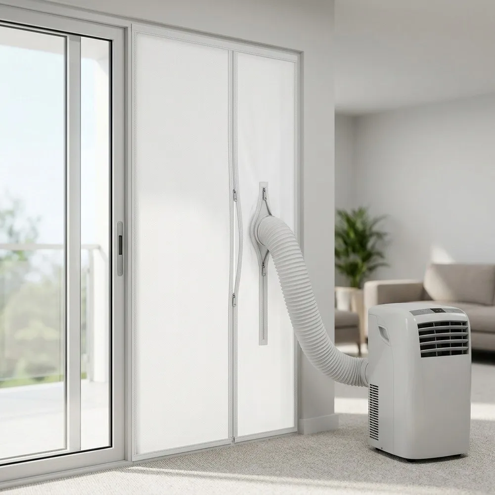 Convenient And Cost Effective Easy To Install Sliding Door Seal Cloth Air Conditioning 210x90cm 275g Oxford Cloth