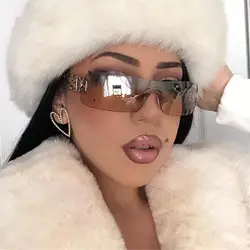 New Punk Sunglasses Women Luxury Brand Designer Sun Glasses UV400 Unisex Shades Eyewear Fashion Y2k Eyeglasses