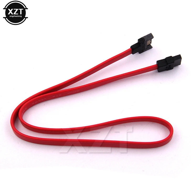 1PC 50CM 6Gb/S SATA3 Serial ATA DATA Extension Cable, SATA 7 Pin Port Saver Cable for PC SATA 3.0 SATAIII 6Gbps Hard Drive Disk