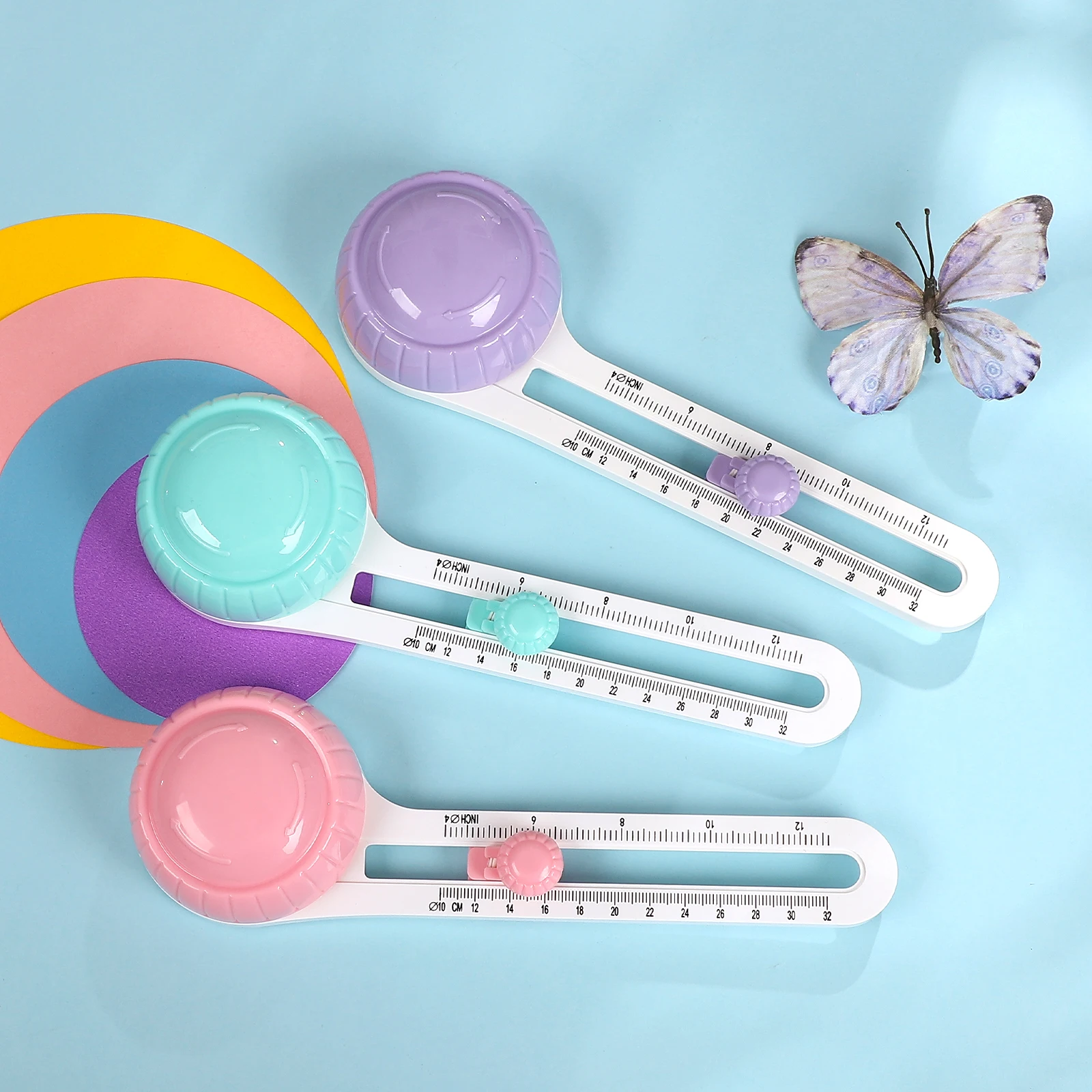 Multifunctional Macaron Color 360 Degrees Rotary Circular Paper Cutter Creative DIY Journal Material Student Supplies Stationery