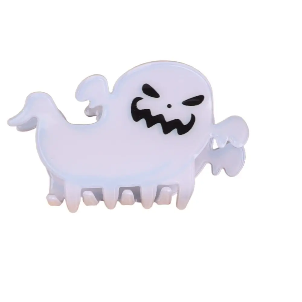 

Unique PVC Ghost Hair Claw Pumpkin Colourful Halloween Claw Clip Hair Accessories Grab Clip Shark Clip Girls