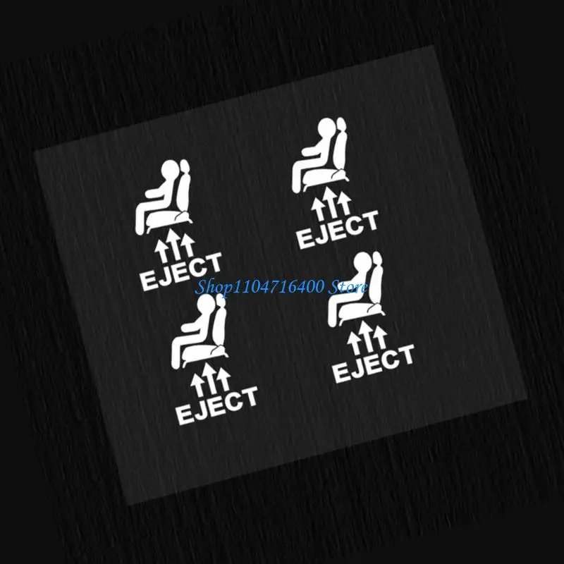 

y1gd Upgrades Popup Car Button Stickers White PVC Decals for Steering Wheel AC Panel