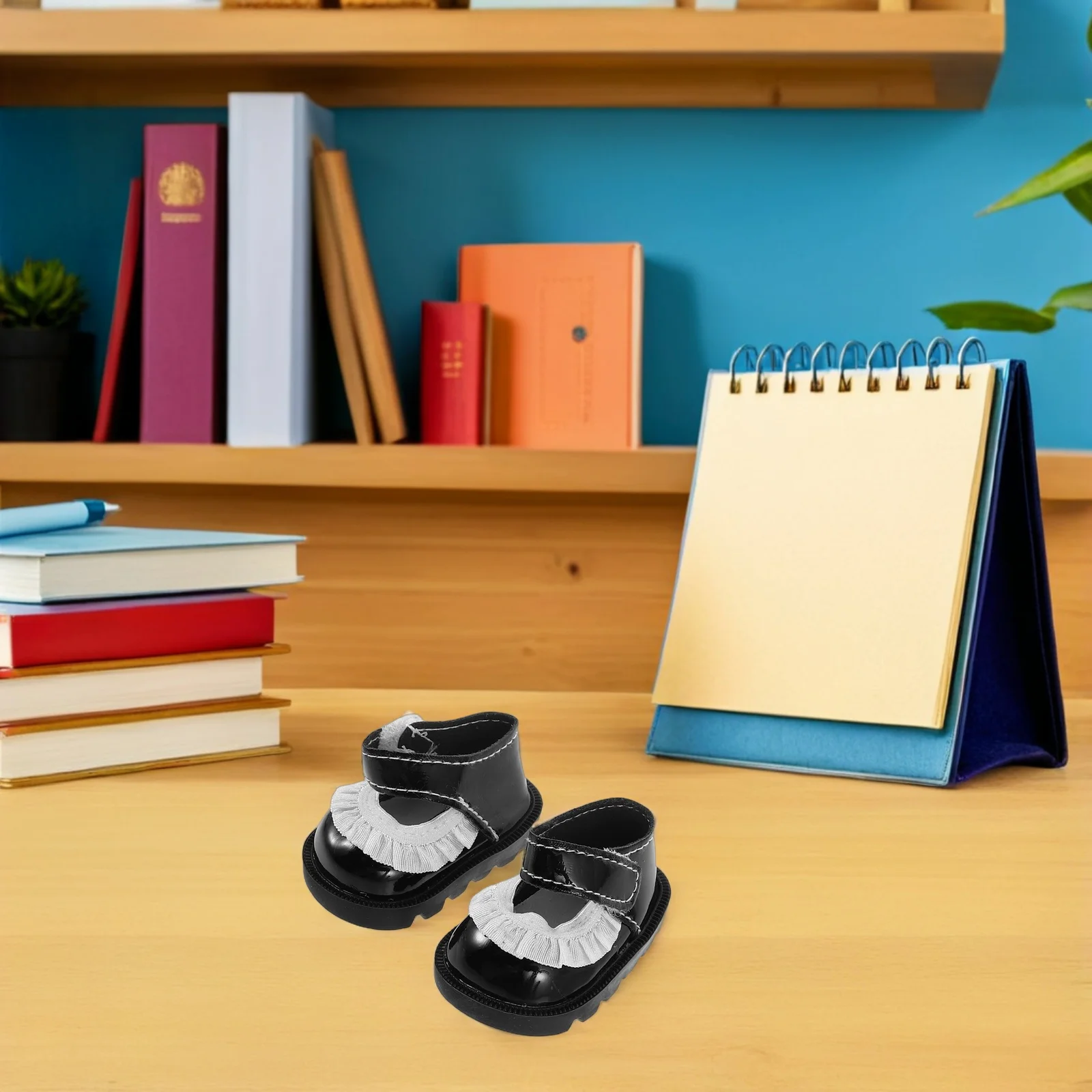 2 أزواج صغيرة الدانتيل تقليم الأحذية استبدال ل 20 سنتيمتر الفتيات حديثي الولادة فستان اكسسوارات مصغرة منزل المشهد الزينة