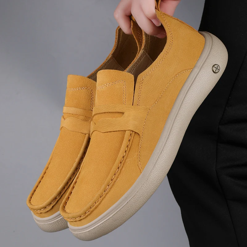 

Men's genuine leather shoes Comfortable minimalist style Office or leisure street daily autumn and winter Fashion versatile