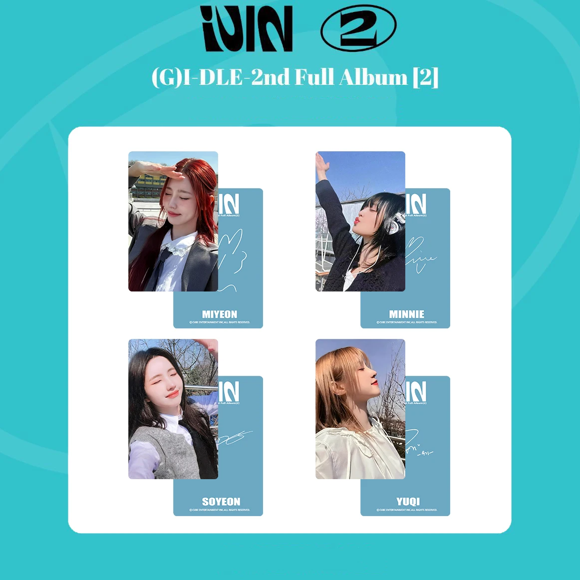 

GIDLE fate play song card Cho Mi Yeon YUQI SOYEON MINNIE small card