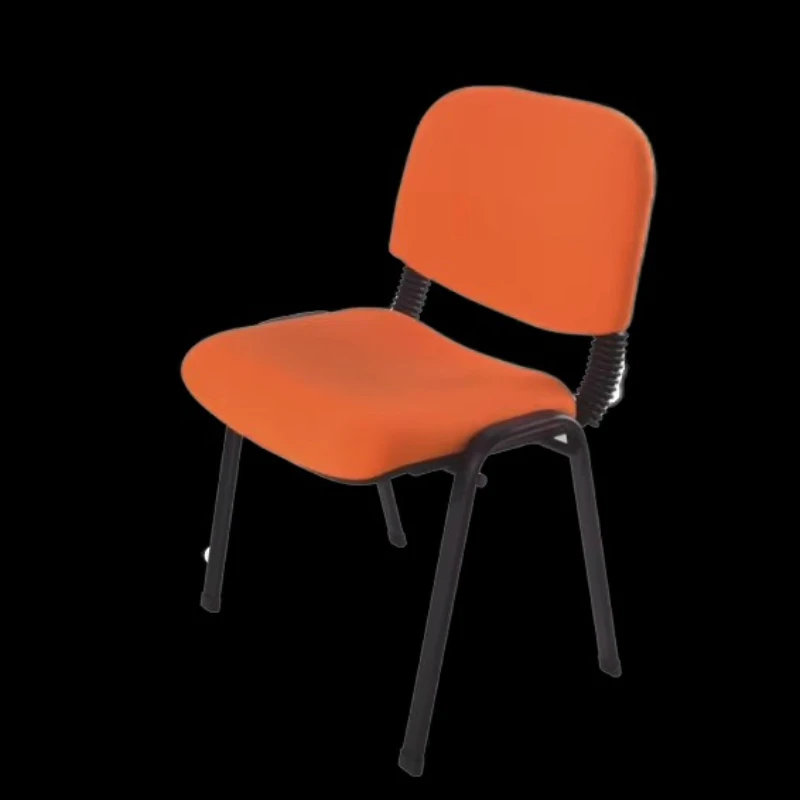 

Стул для встреч Штабелируемый стул премиум-класса для одиночной зоны ожидания Черный офисный стул для приема