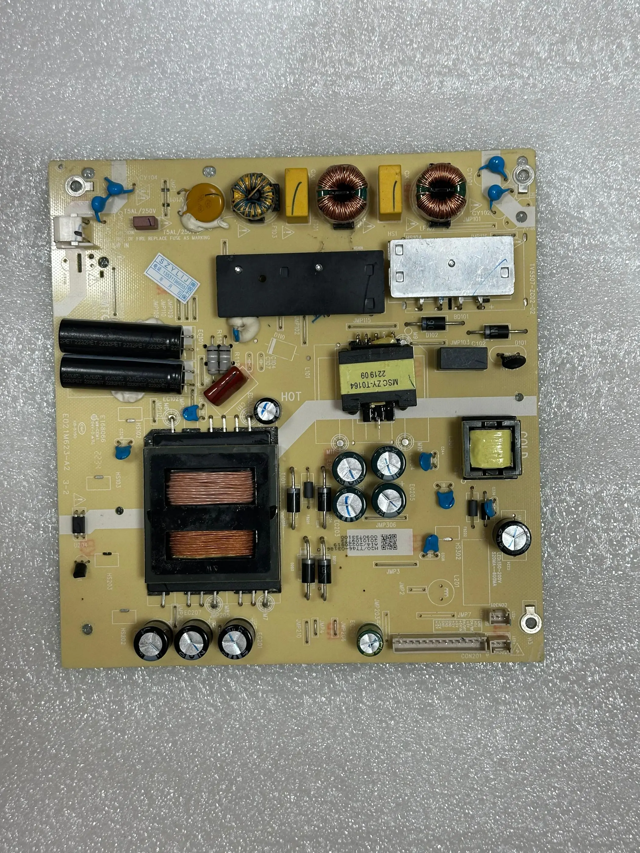 

Original LU65C61(Pro) power board TV5507-ZC02-02 E021M623-A2