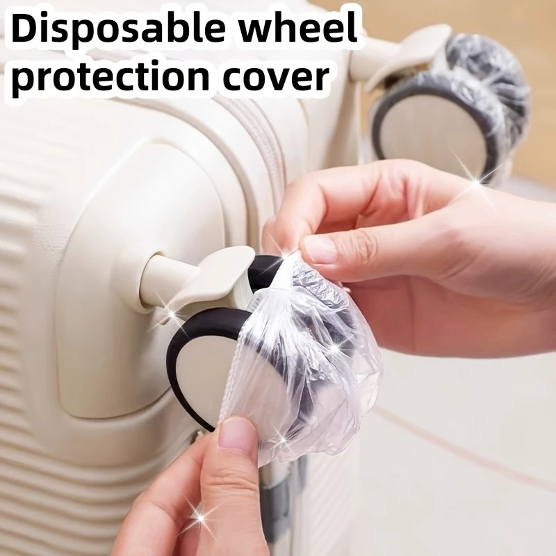 

YITAPE 50/100 шт. одноразовые чехлы для колес чемоданов, водонепроницаемые, пылезащитные, для путешествий, командировок и хранения