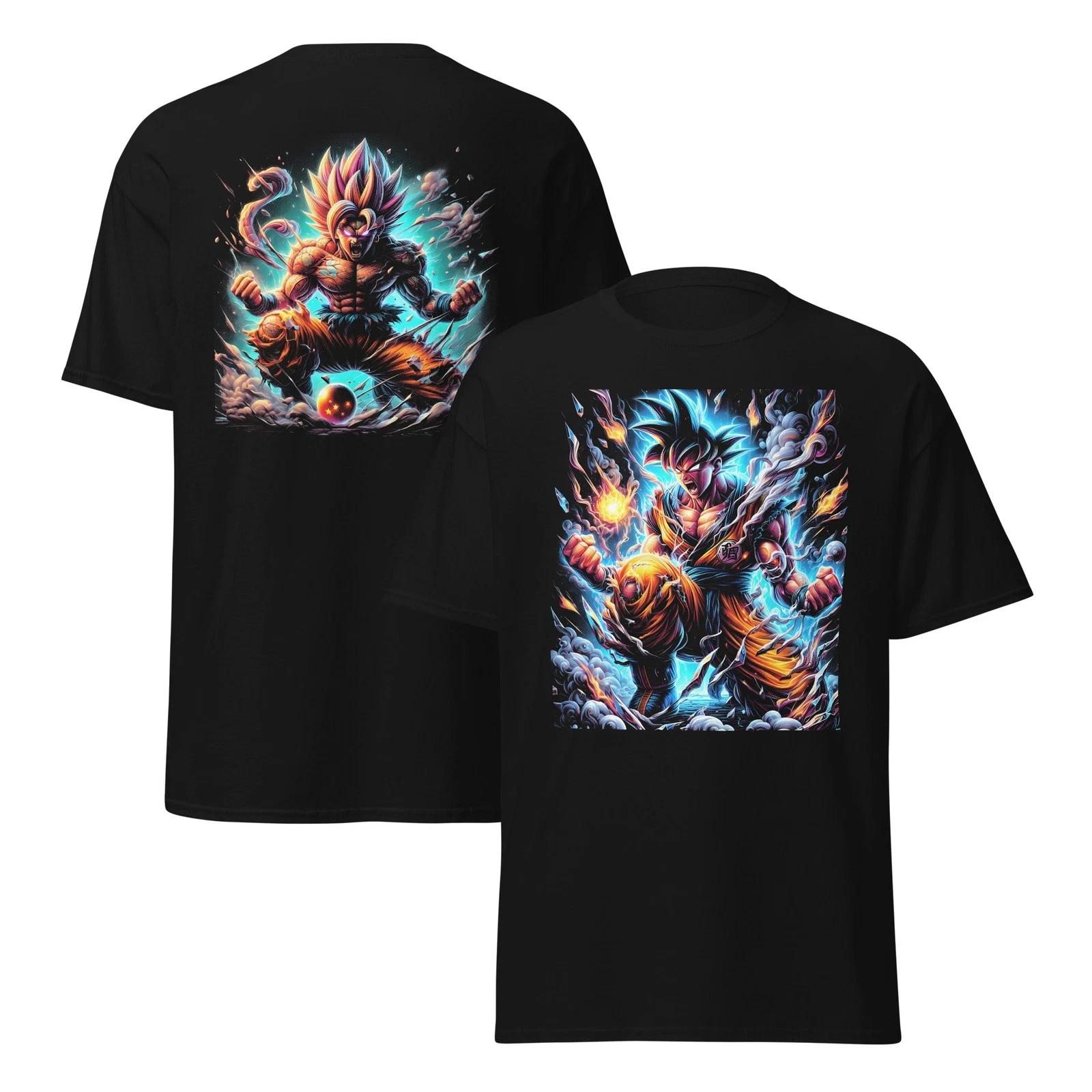 Dragon Ball Trend Short Sleeve Summer Trend Comfort Sports Casual Half Sleeve Popular Couple Clothing Half Sleeve Short Sleeve