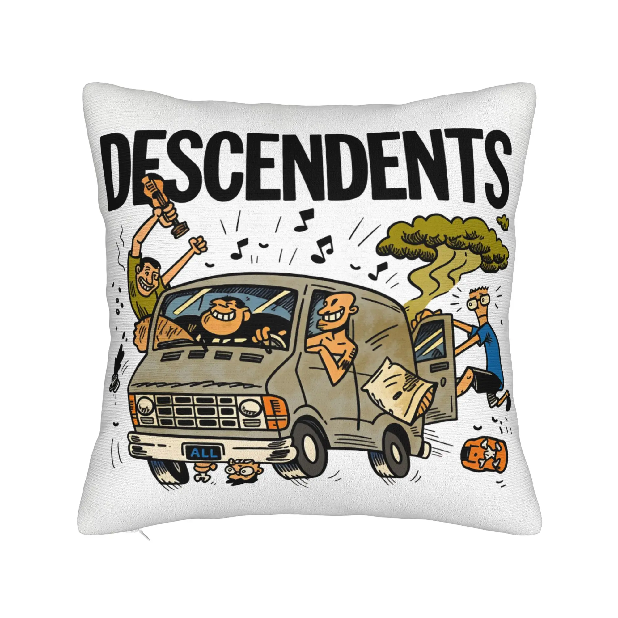 Pillow Case Descendents Milo Goes to College Square  Pillow Cover For Living Room Sofa Funny Pillowcases